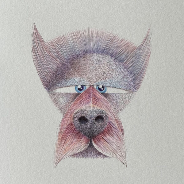 dessin-crayon-bic-dog