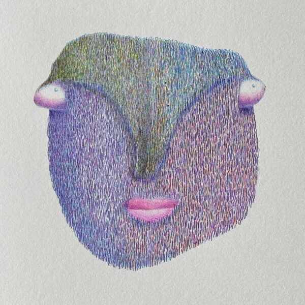 dessin-crayon-bic-visage-fourrure